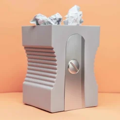 Corbeille à papier Taille-crayon Gris - Balvi