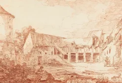 Cour de ferme délabrée (panneaux acryliques)