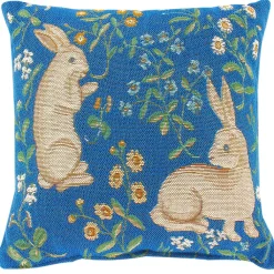 Best Coussin Lapin - Bleu Art De La Maison