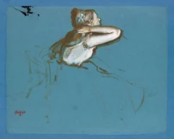 Danseuse assise tournée vers la droite (panneaux acryliques)