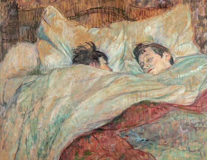 Dans le lit (détail), vers 1892 (affiches d'art)