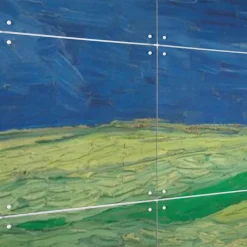 Décoration murale Vincent van Gogh - Champ de blé sous un ciel orageux - 160x80 cm Art De La Maison