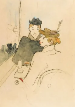 Clearance Deux femmes assises au café, 1893 (affiches d'art) Affiches D'Art|Toiles Sans Cadre
