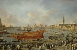 Départ du Bucentaure vers le Lido de Venise, le jour de l'Ascension (panneaux aluminium)