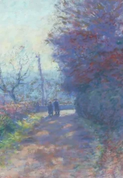 Effet de matin, l'hiver à Crozant (Creuse) (panneaux aluminium)