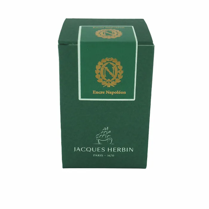 Encre pour stylo plume vert Empire avec chiffre N de Napoléon