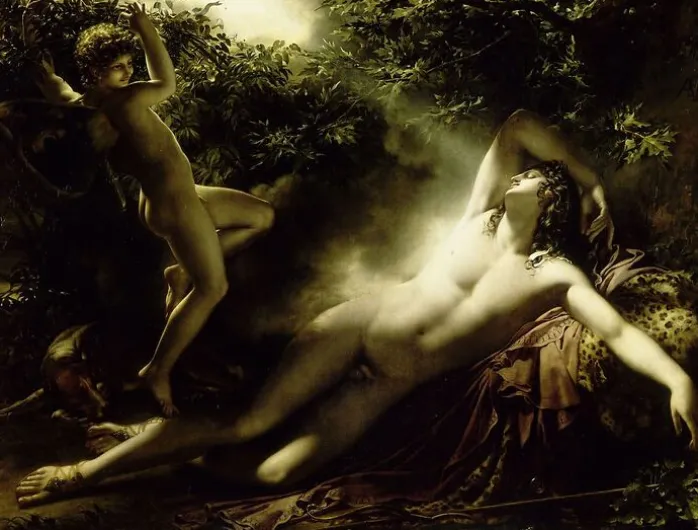Endymion, effet de lune dit aussi Le Sommeil d'Endymion (panneaux acryliques)