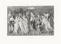 Estampe Allégorie du printemps - Botticelli