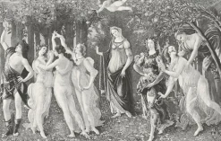 Estampe Allégorie du printemps - Botticelli