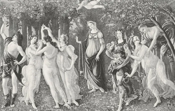 Estampe Allégorie du printemps - Botticelli