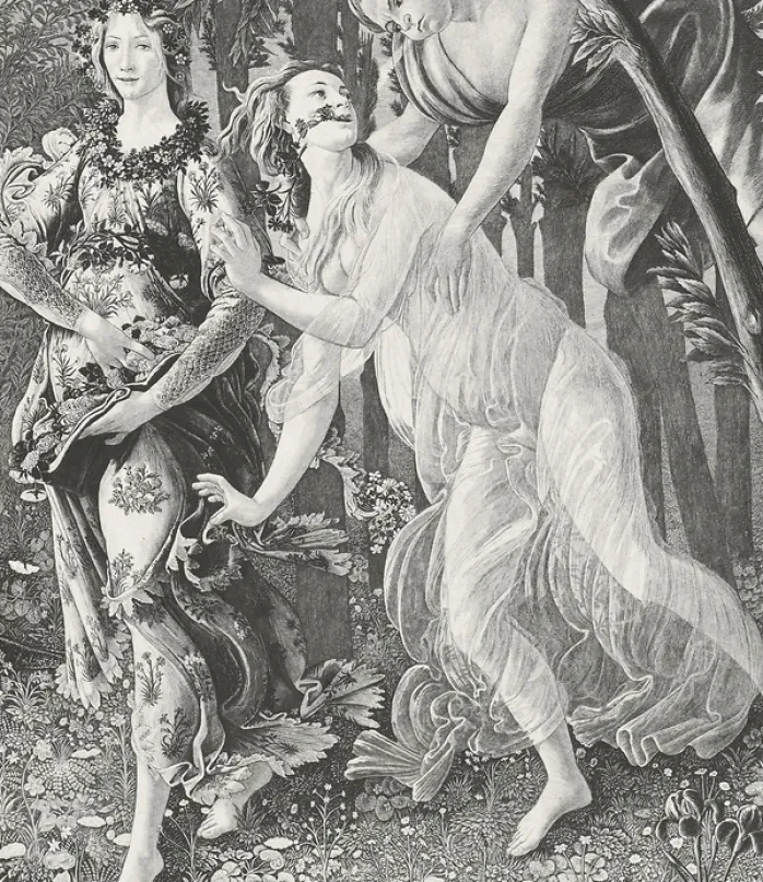 Estampe Allégorie du printemps - Botticelli