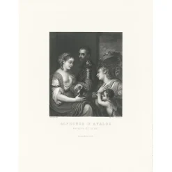 Estampe Allégorie en l'honneur d'Alphonse d'Avalos, marquis de Guast - Titien