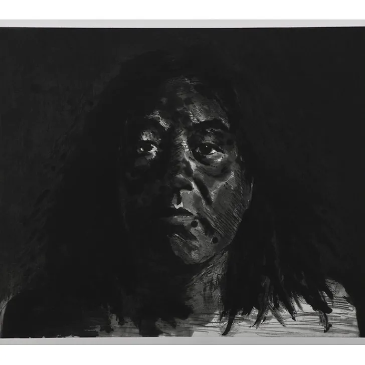 New Estampe Autoportrait - Yan Pei-Ming 2009 Créations Contemporaines
