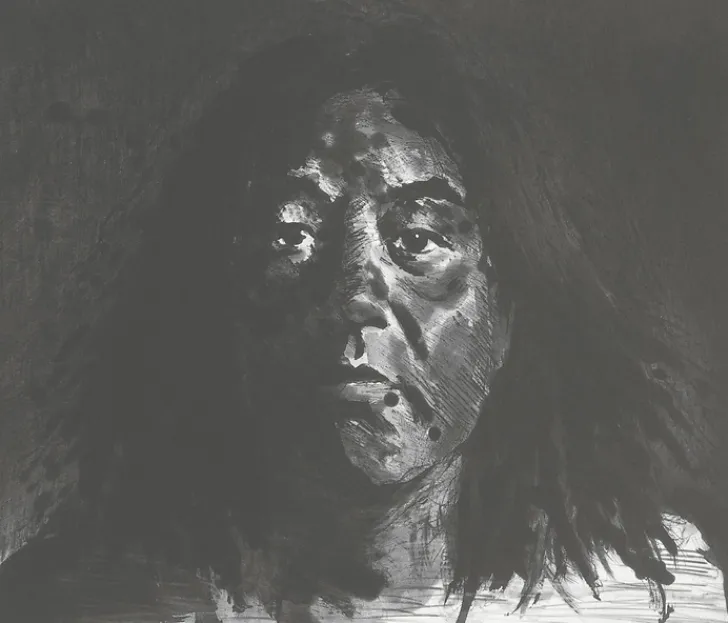 New Estampe Autoportrait - Yan Pei-Ming 2009 Créations Contemporaines