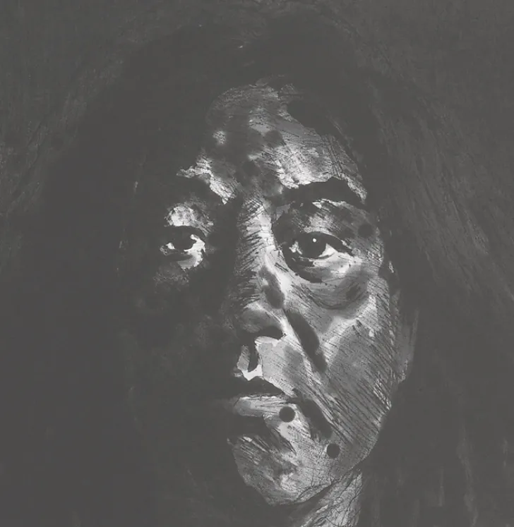 New Estampe Autoportrait - Yan Pei-Ming 2009 Créations Contemporaines