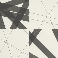 Estampe Bandes à part - François Morellet 2006