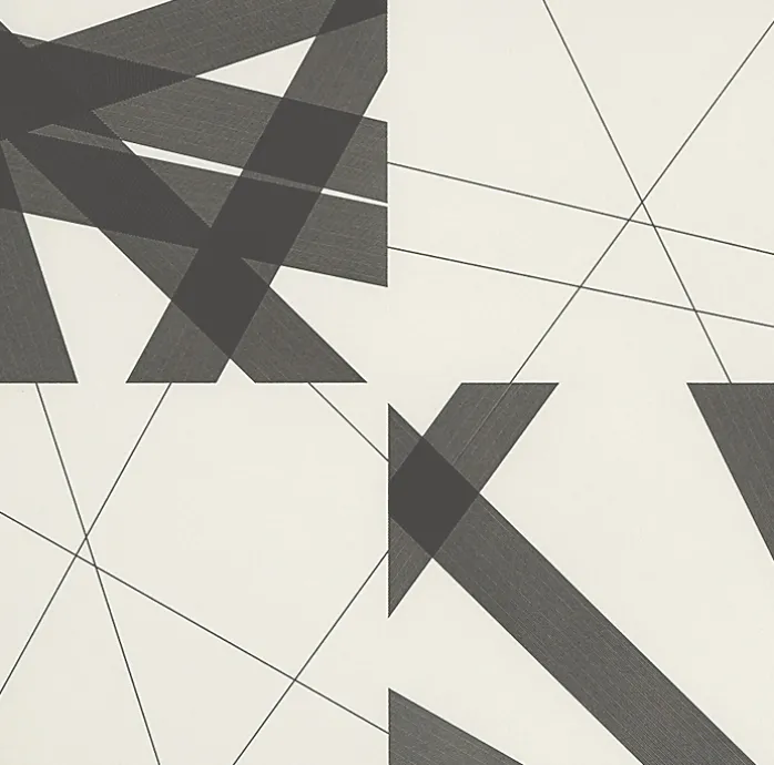 Estampe Bandes à part - François Morellet 2006