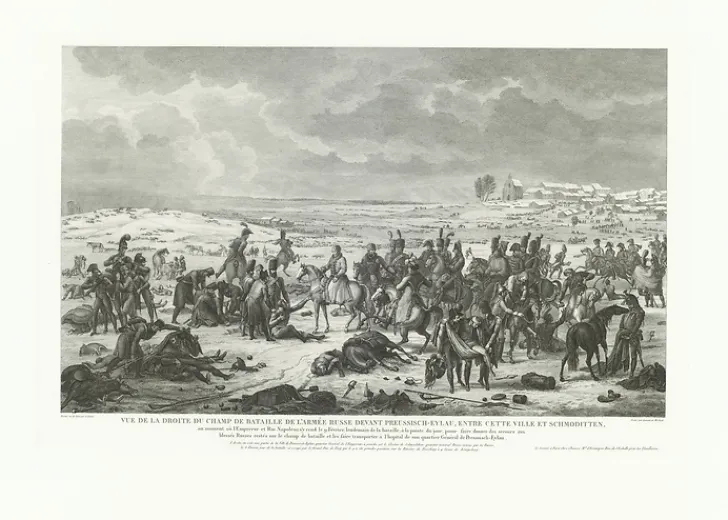 New Estampe Bataille d'Eylau (9 février 1807) - Louis Francois Lejeune Chefs D'Œuvre Des Musées