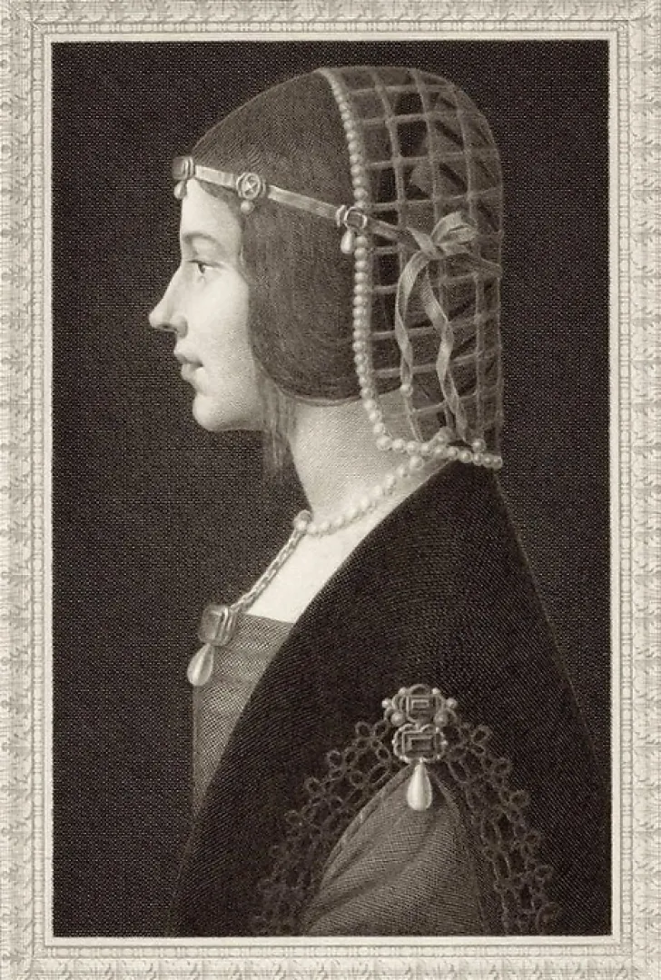 Discount Estampe Béatrix d'Este - Léonard de Vinci Chefs D'Œuvre Des Musées
