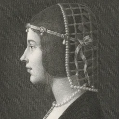 Discount Estampe Béatrix d'Este - Léonard de Vinci Chefs D'Œuvre Des Musées