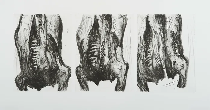 Estampe Carcasses - Philippe Cognée