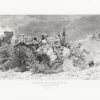 Estampe Charge des cuirassiers - Aimé Morot