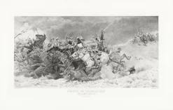 Estampe Charge des cuirassiers - Aimé Morot