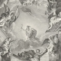 Estampe Coupole du salon de la Guerre