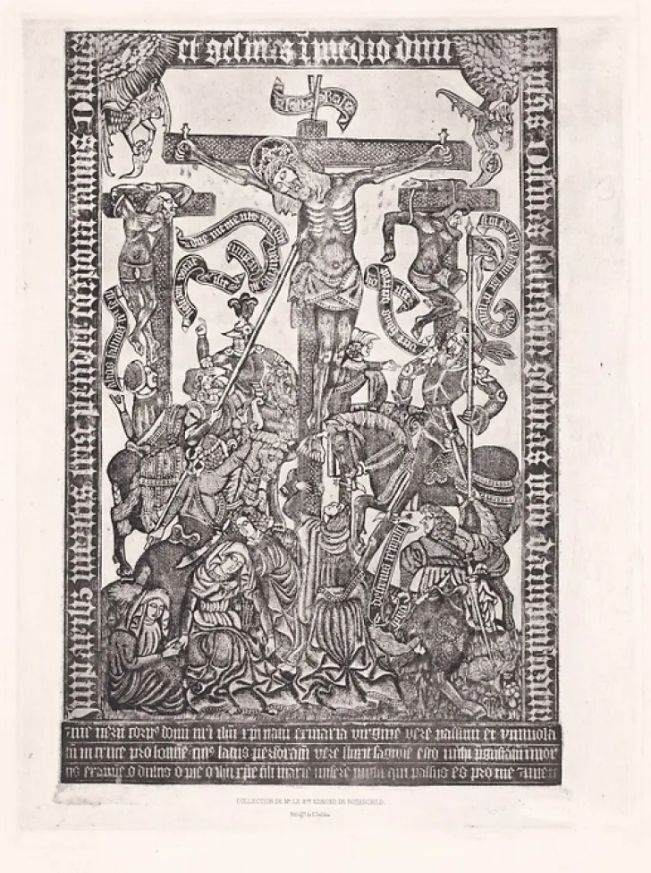 Discount Estampe Crucifixion : le Christ en croix - Le Maître au criblé Chefs D'Œuvre Des Musées