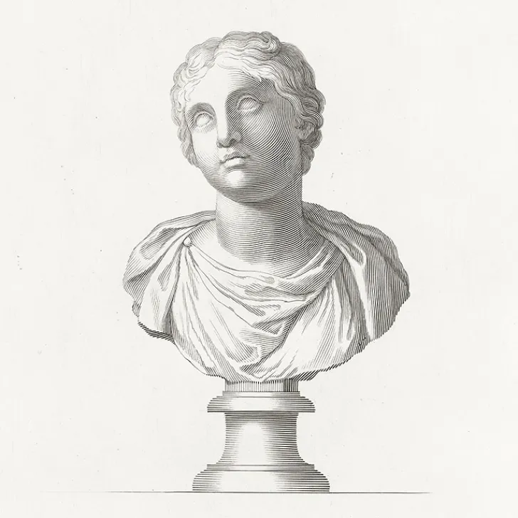 Sale Estampe Dame romaine du temps d'Alexandre Sévère Dessins