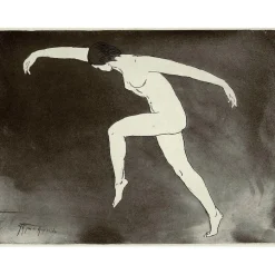 Estampe Danseuse - Ripa De Roveredo