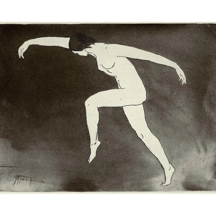 Estampe Danseuse - Ripa De Roveredo