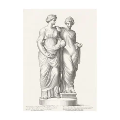 New Estampe Deux nymphes Hespérides Dessins