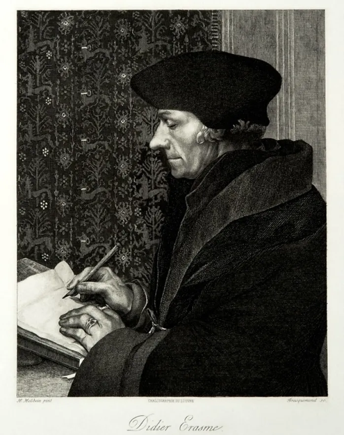 Estampe Didier Erasme - Félix Henri Bracquemond