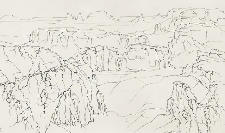 Hot Estampe Déserts - Cécile Reims Art Moderne
