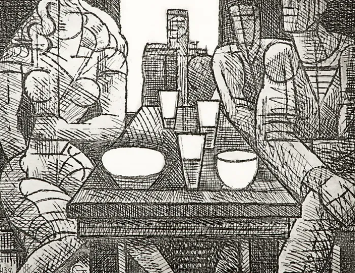 Estampe Estaminet - Marcel Gromaire
