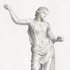 Hot Estampe Femme drapée Dessins