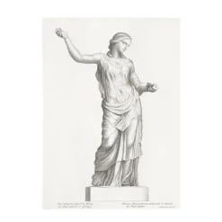 Hot Estampe Femme drapée Dessins