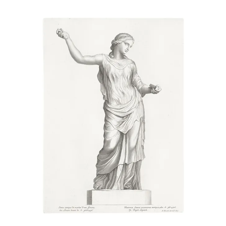 Hot Estampe Femme drapée Dessins