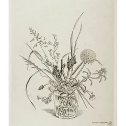 Estampe Fleurs des champs dans un verre (printemps) - Hasegawa