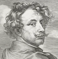 Estampe Frontispice - Anton van Dyck