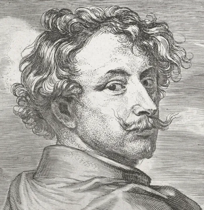 Estampe Frontispice - Anton van Dyck
