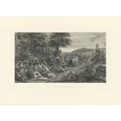 Hot Estampe Fête flamande ou kermesse - Pierre-Paul Rubens Chefs D'Œuvre Des Musées