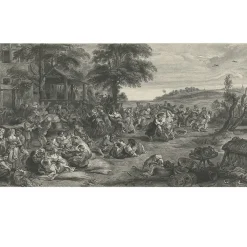 Hot Estampe Fête flamande ou kermesse - Pierre-Paul Rubens Chefs D'Œuvre Des Musées