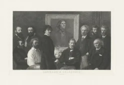 Estampe Hommage à Delacroix - Henry Fantin Latour