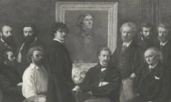 Estampe Hommage à Delacroix - Henry Fantin Latour