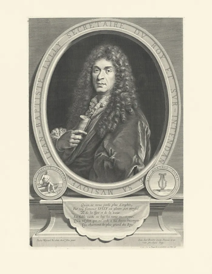 Estampe Jean-Baptiste Lully, surintendant de la musique du roi