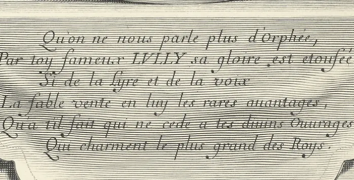 Estampe Jean-Baptiste Lully, surintendant de la musique du roi