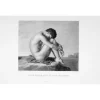 Estampe Jeune homme assis au bord de la mer - Hippolyte Flandrin