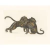 Clearance Estampe Jeux de léopards - Georges-Lucien Guyot Art Moderne